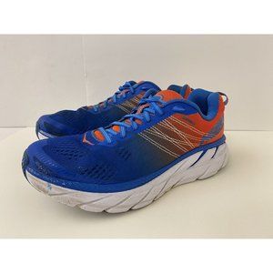 Hoka One One Clifton  Running Shoes Orange/Blue Mens Size 8
